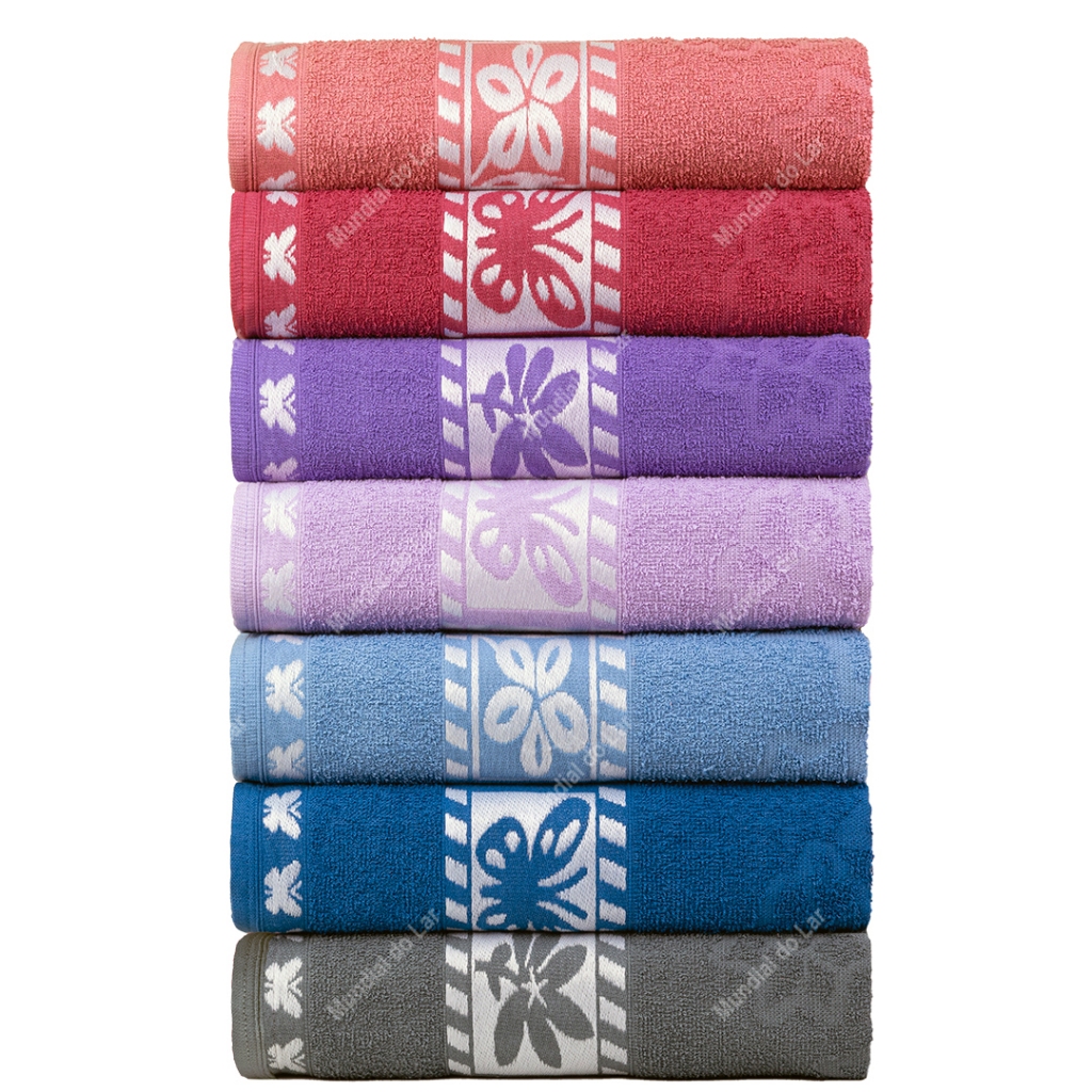 Kit 4pçs Toalhas de Banho 140x70cm 100% Algodão Premium Coleção Di