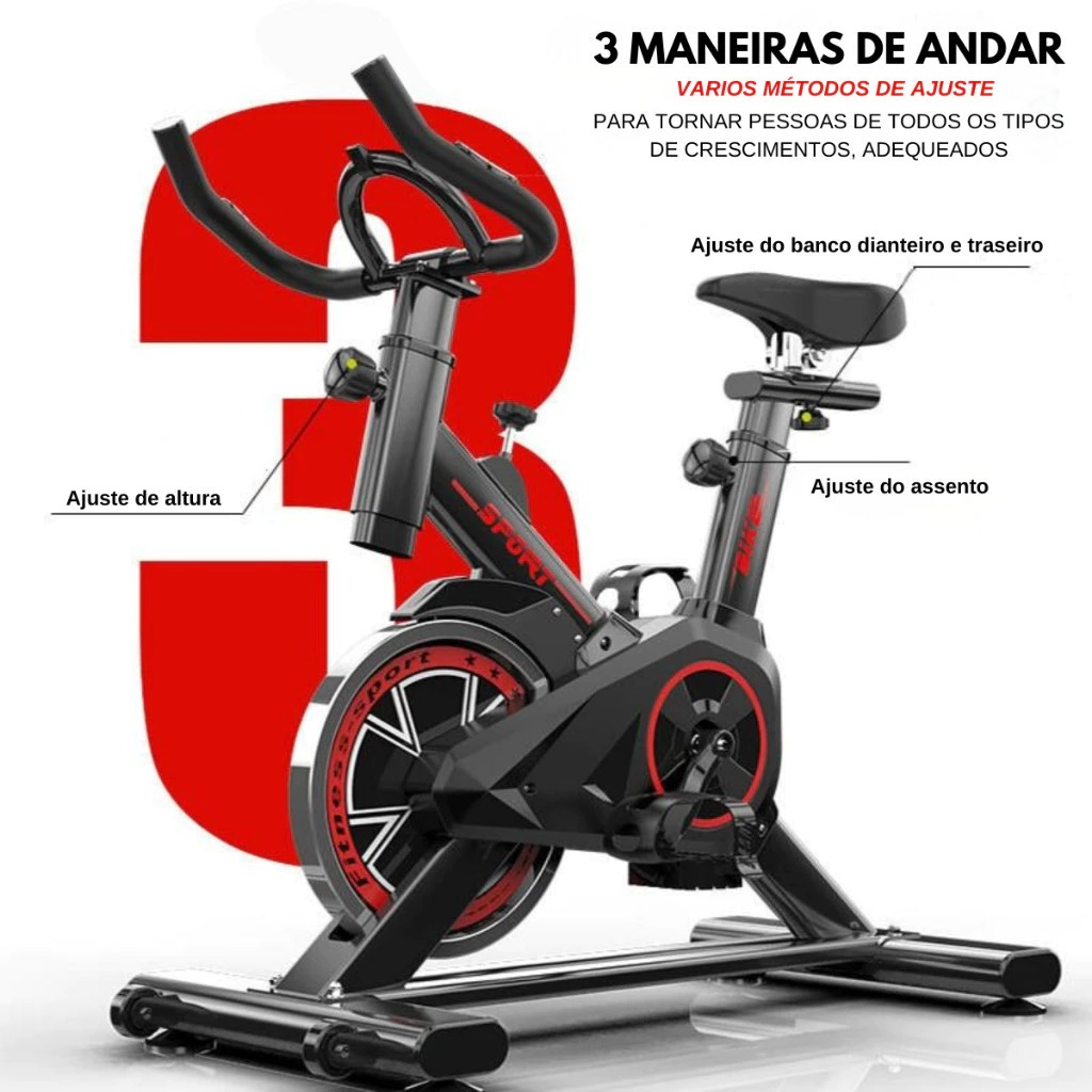 Bicicleta Bike Ergometrica Spinning Academia Fitness Profissional 120k