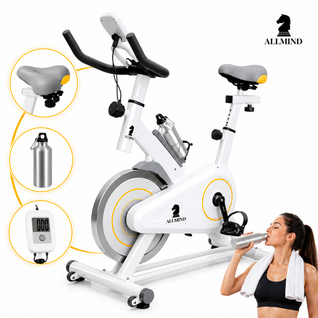 Bike Ergométrica 8kg Fitness Treino musculação Academia 120kg com P
