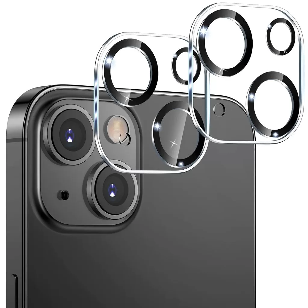 Película 3D de Câmera para iPhone 11 ao 15 Pro Max Protetor de Lente Aro de Proteção Premium