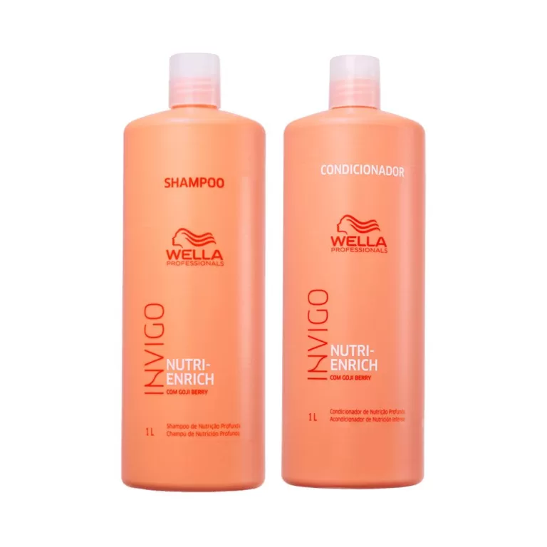 Kit Wella Pro Invigo Enrich Shampoo 1L + Condicion