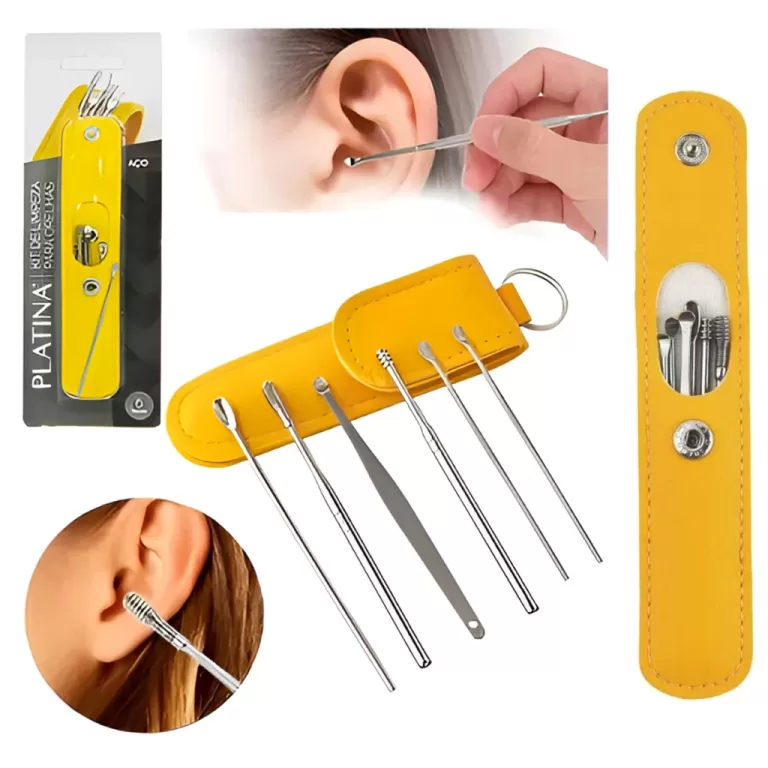 Kit 6 Cotonete Fácil Removedor Limpeza Cera De Ou