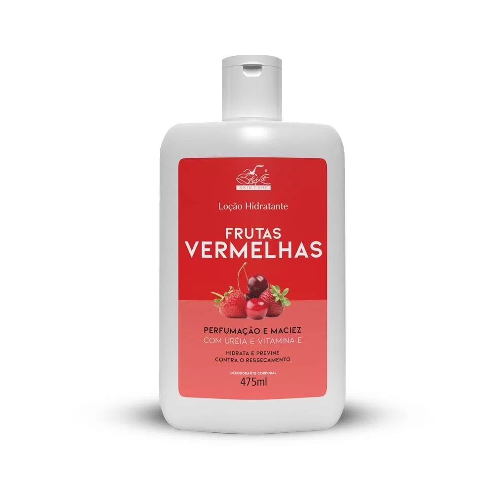 Loção Hidratante Desodorante Frutas Vermelhas 475ml Belkit