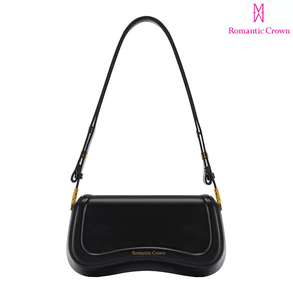 Bolsa Feminina Pequena de Ombro Impermeável, Mini Tiracolo de Couro para Trabalho e Festa