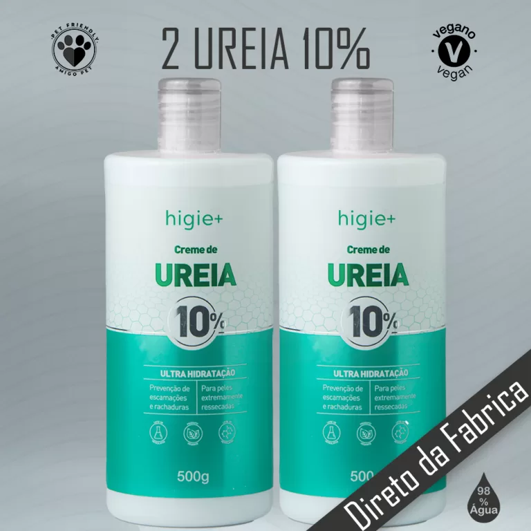 Kit com 02 Frascos de Creme de Ureia 10% 500 ml &#