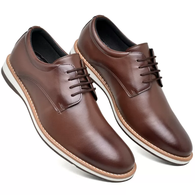 Sapato Casual Masculino Oxford Derby Preto Marrom 