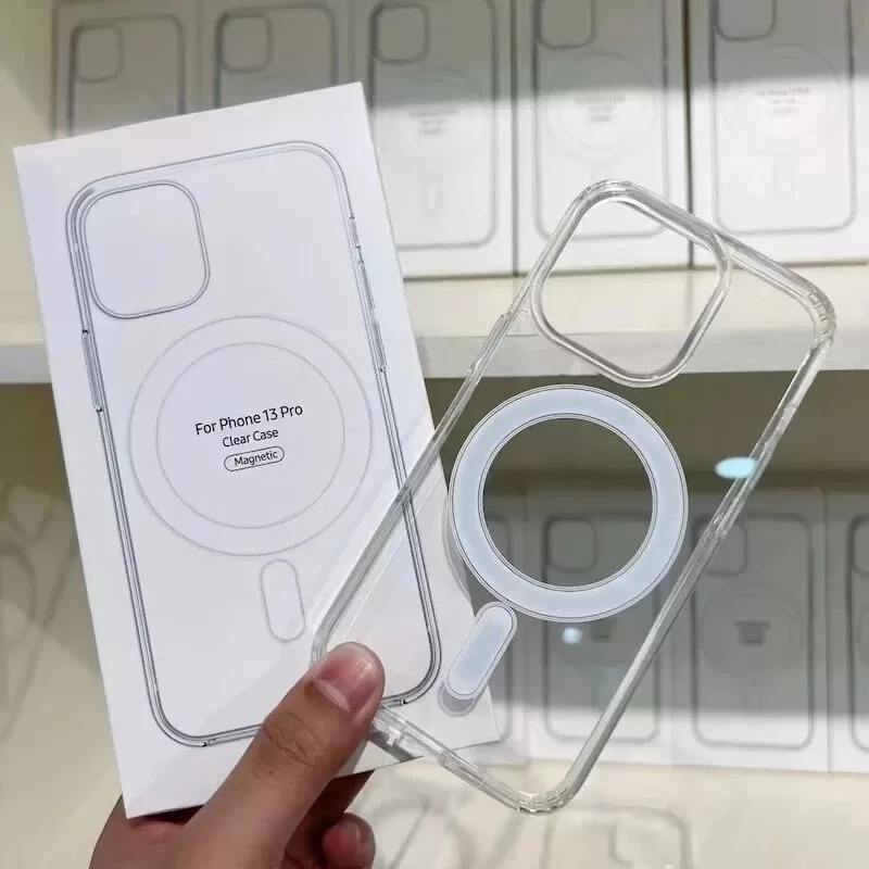 Capa Capinha Magnética Space Transparente Anti Impacto TPU Case Apple IPhone 11 12 13 14 15 16 17 Pr