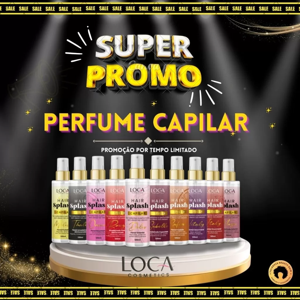 Perfume Capilar 120ml – Brilho, Antifrizz e Hidratação – Loca Comestics