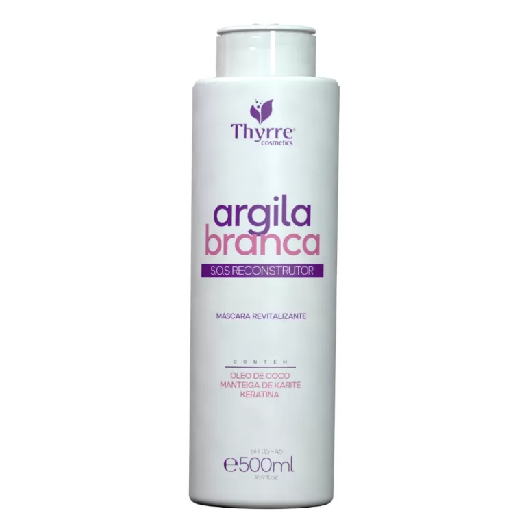 Mascara Argila Branca 500g S.O.S Tratamento Anti-E