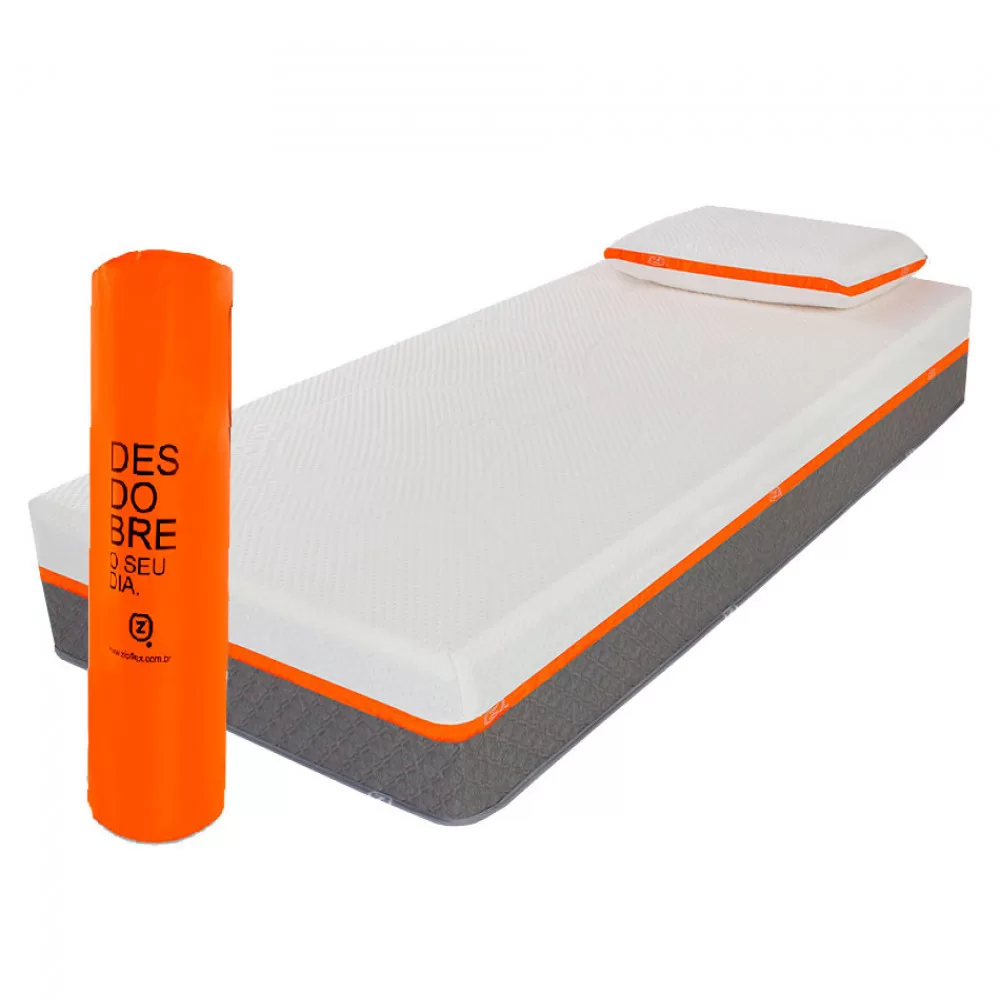 Colchão Solteiro Molas Ensacadas Látex Todo Biótipo Zipflex