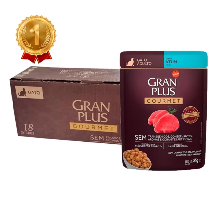 Kit 18un. Ração Úmida Sachê GranPlus Gourmet G
