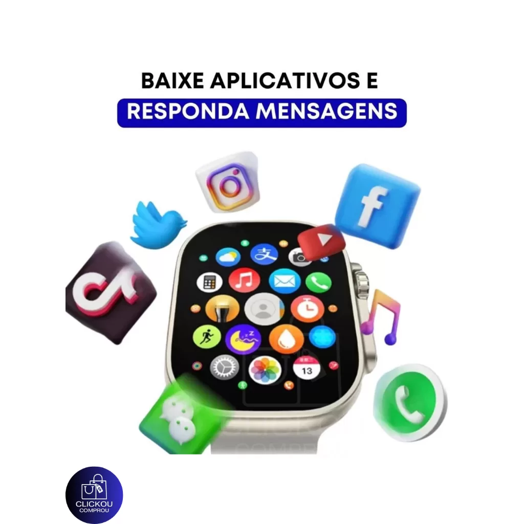 Relógio Smartwatch HW Ultra 2 5G Câmera Wifi Whatsapp Tiktok Instagram GPS
