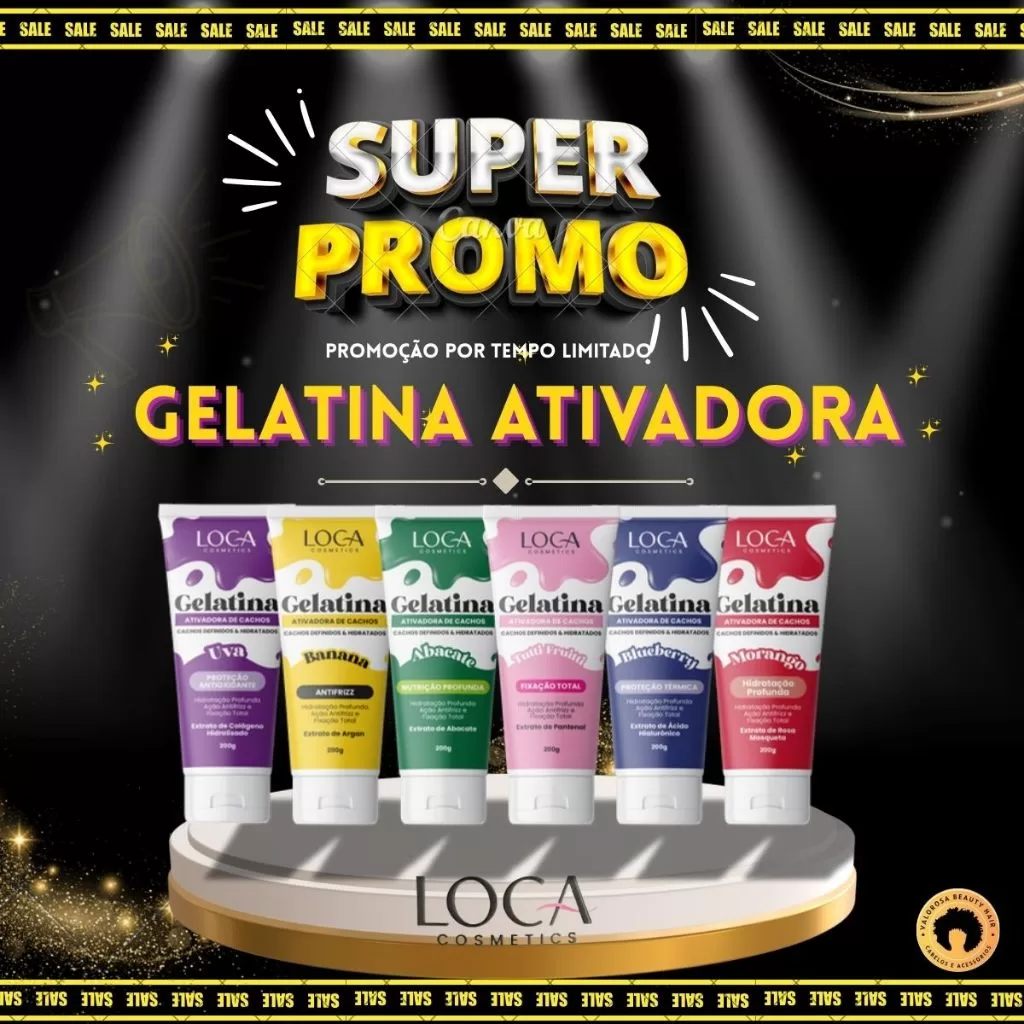 Gelatina Ativadora de Cachos – Bisnaga 200g – Loca Cosmetics