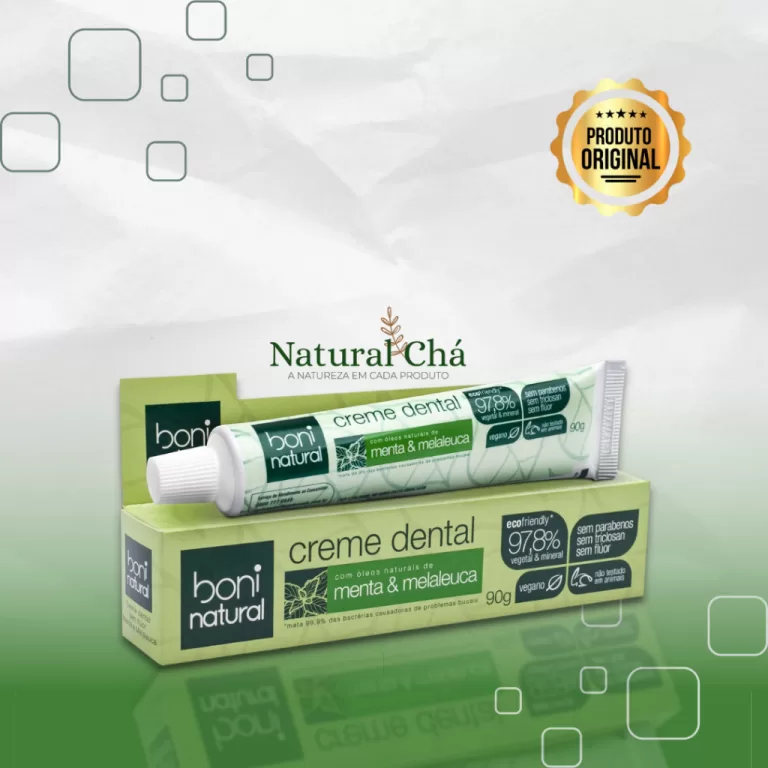 Creme Dental Boni Natural Menta e Melaleuca Sem Fl