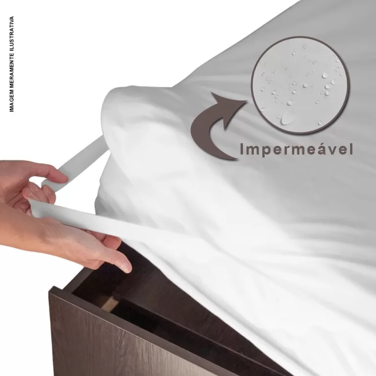 Protetor Colchao Impermeavel Capa Casal Com Elasti