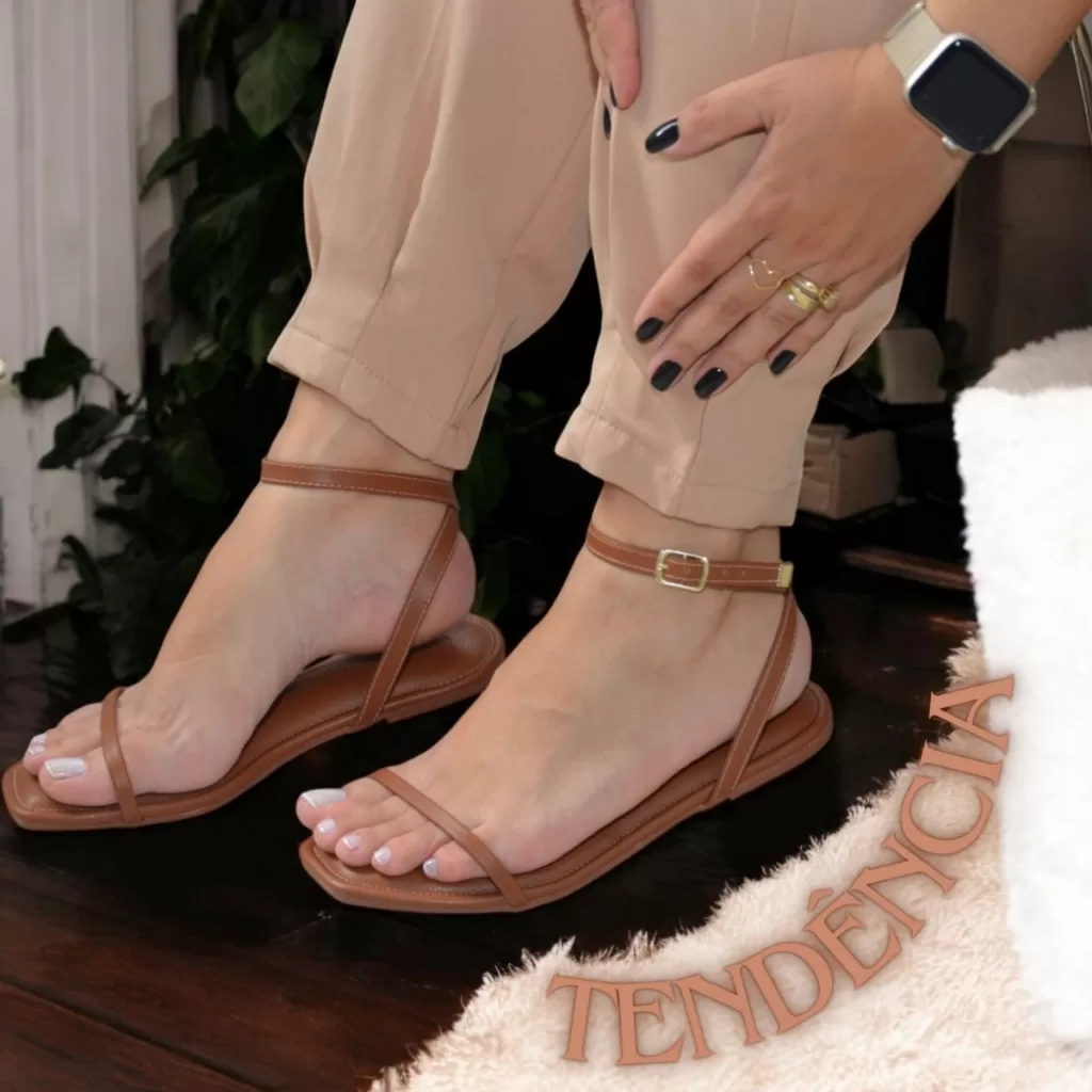 Sandália Feminina Nova Coleção 2025 Estilo e Praticidade