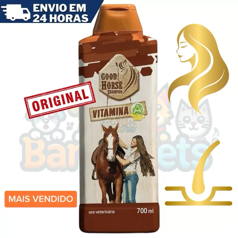 Shampoo de Cavalo Good Horse Com Vitamina A Para Crescer Cabelo Tiktok