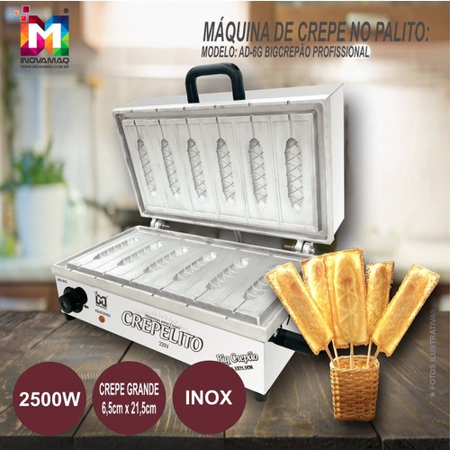 Máquina De Crepe Crepeira Big Crepão No Palito 2