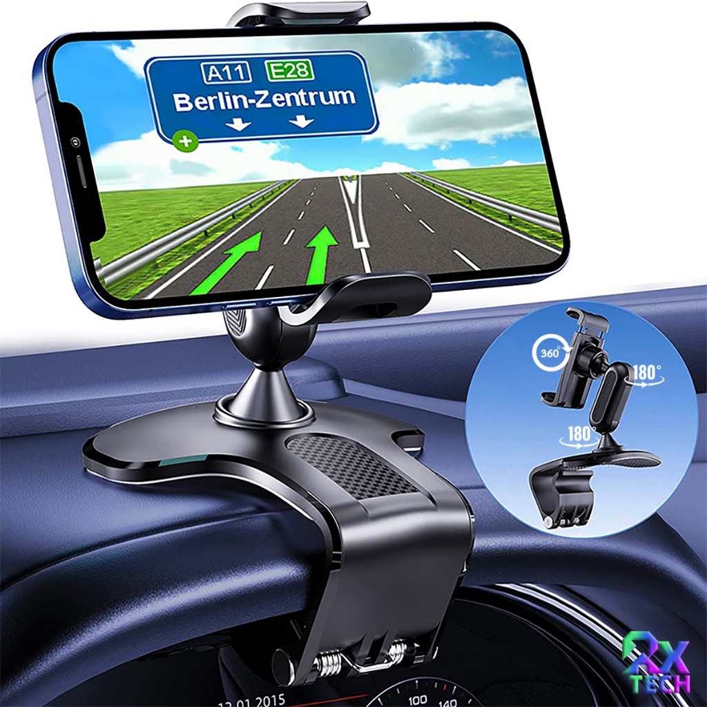 Suporte Para Celular Carro Painel Retrovisor Veicular Universal Rotação 360 Graus Ajustável