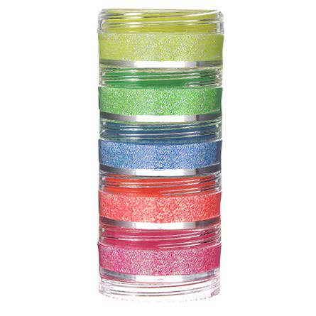 Torre de Glitter Pó flúor (neon) 5 cores Colorma