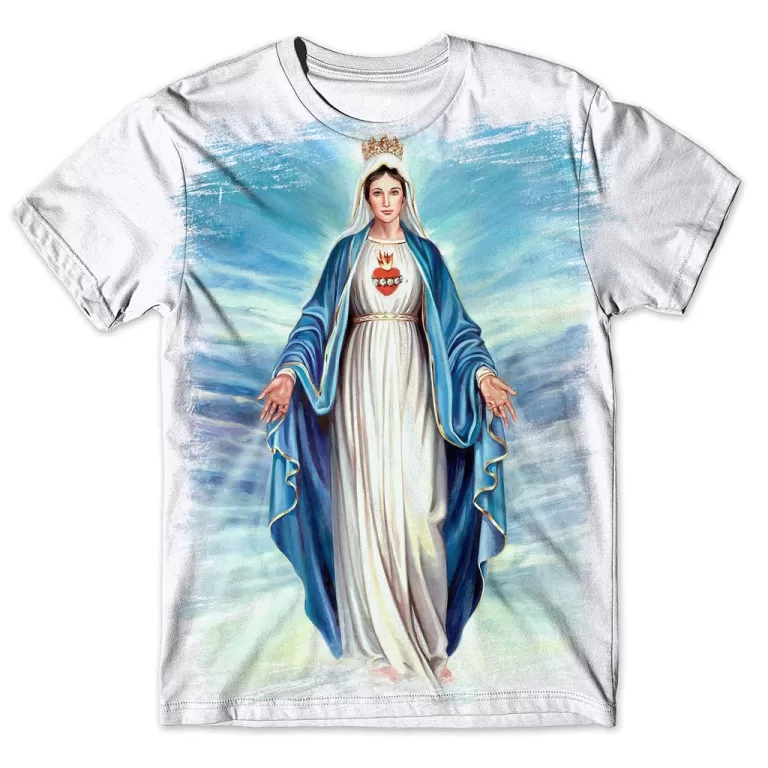 Camisa Camiseta Masculina Nossa Senhora Aparecida 