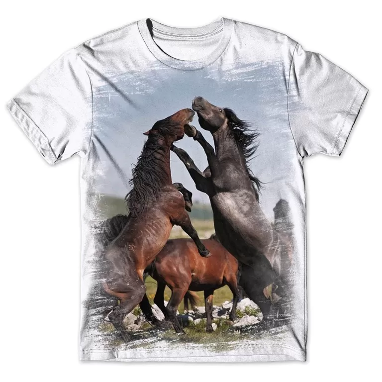 Camisa Camiseta Masculina Cavalo 119