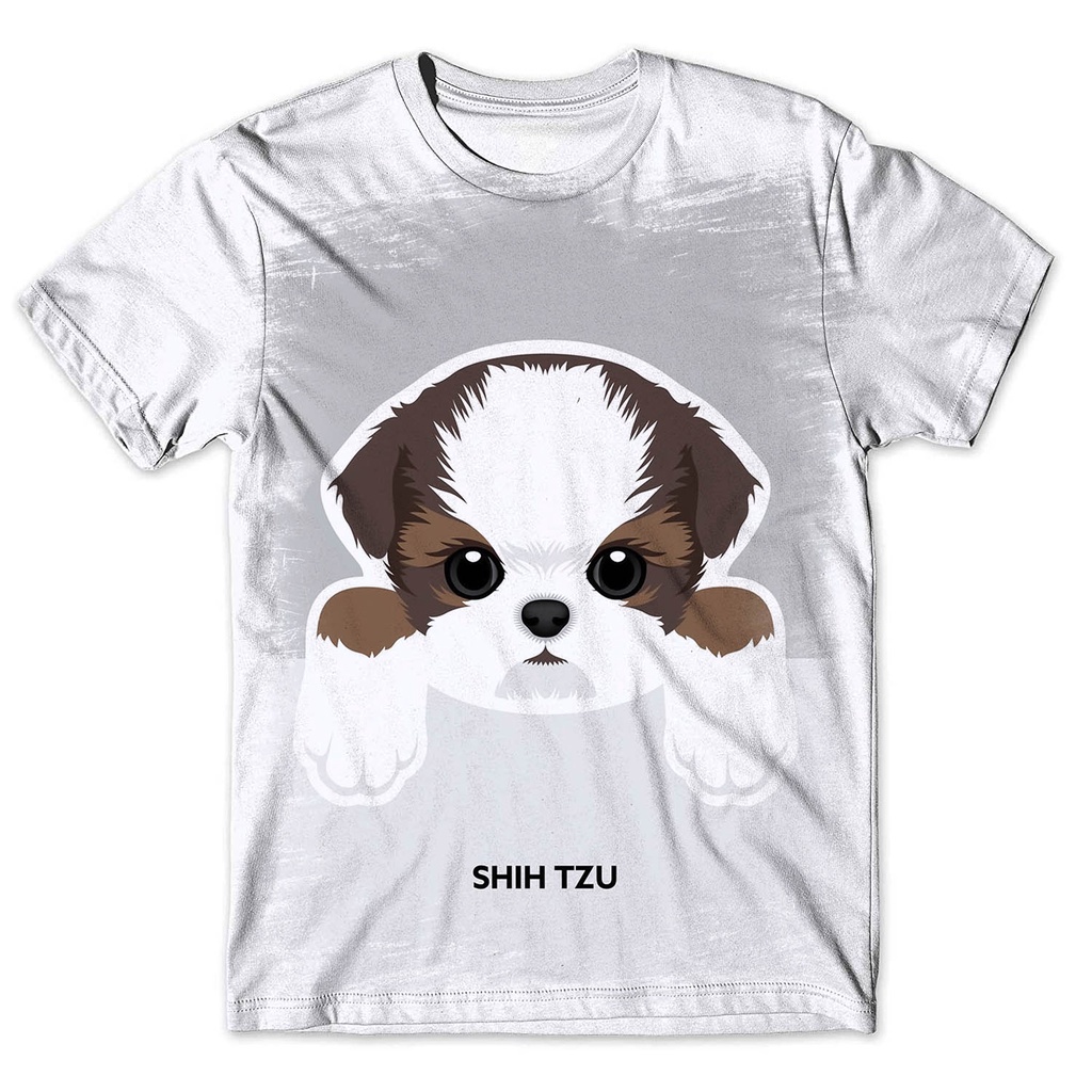 Camisa Camiseta Masculina Cachorro Shih Tzu 5