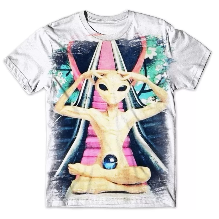 Camisa Camiseta Masculina Alienígena ET Ovni 16