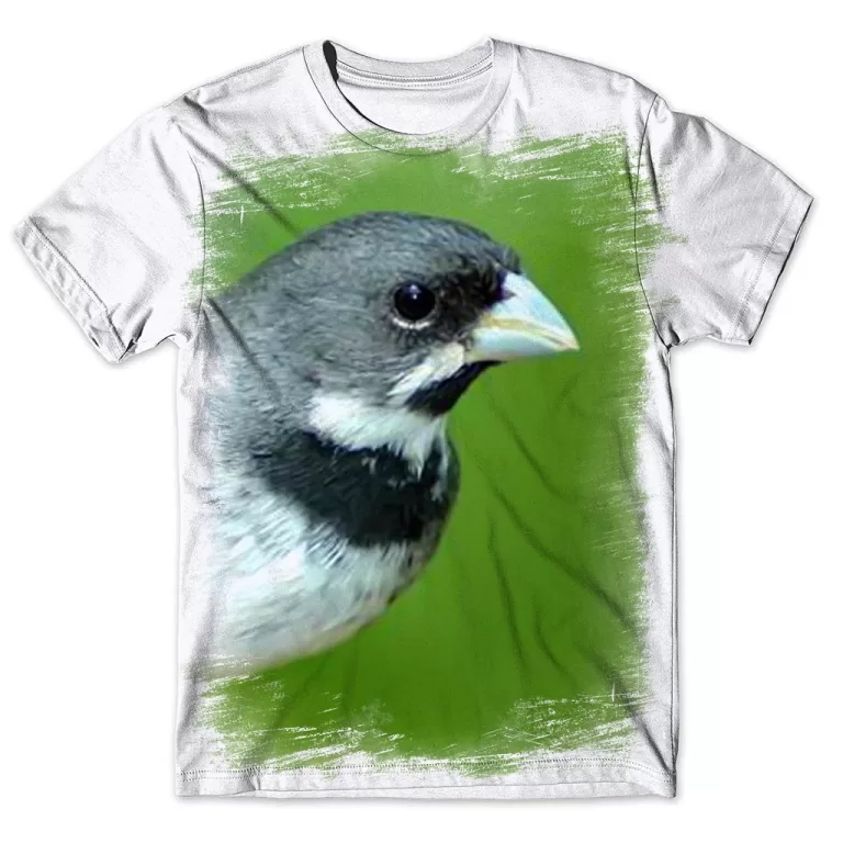 Camisa Camiseta Masculina Ave Pássaro Colerinho