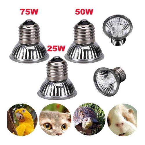 Lampada Uva Uvb Aquecimento Repteis Tartarugas Par