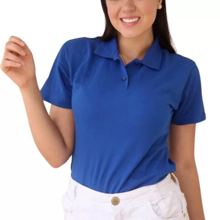 Blusa Blusinha Camiseta Gola Polo Feminina Atacado
