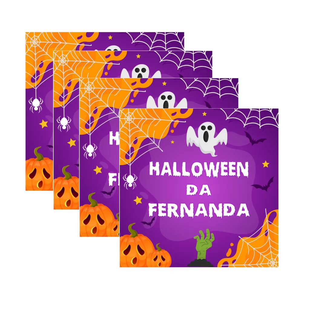 30 Adesivos 4cm Halloween Lembrancinha Dia das Bruxas Tag Auto Colante