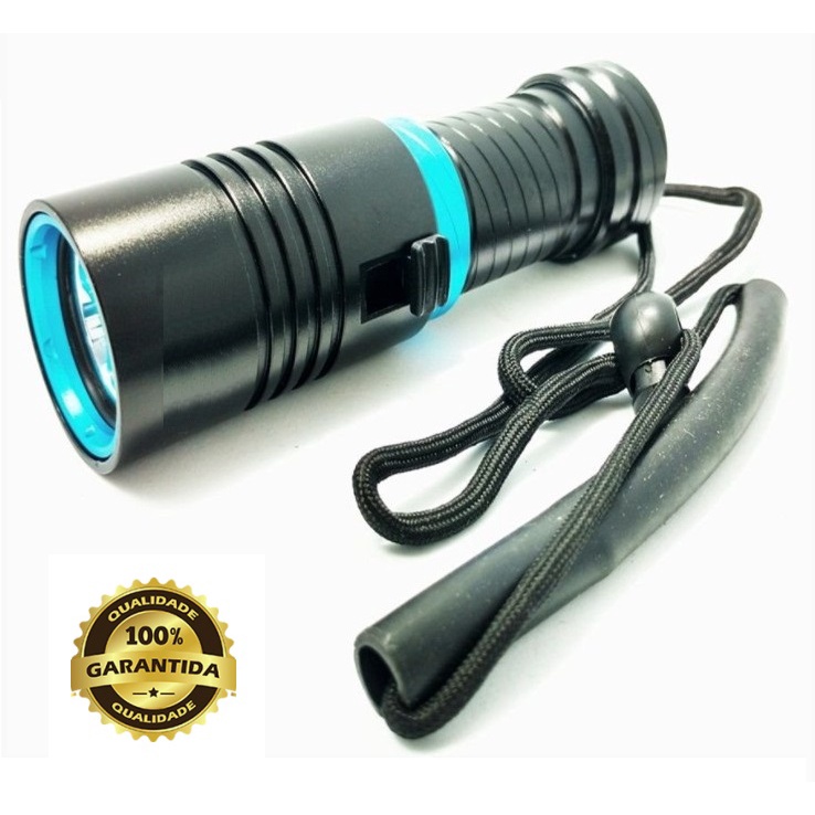Lanterna De Mergulho Led Cree T6 Profissional Supe