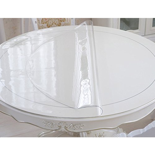 Toalha De Mesa Redonda Plastico Transparente 60cm 