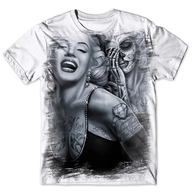 Camisa Camiseta Masculina Caveira Mexicana 123