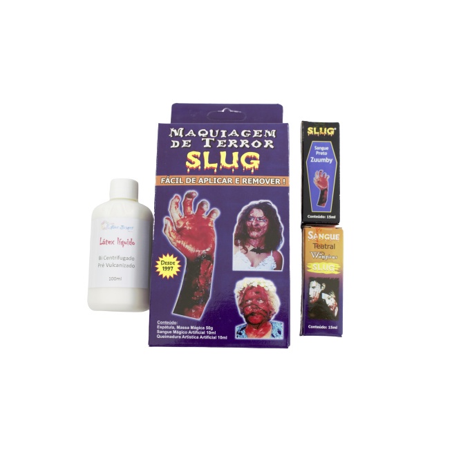 Kit Slug Maquiagem Terror/Halloween (Kit de Terror