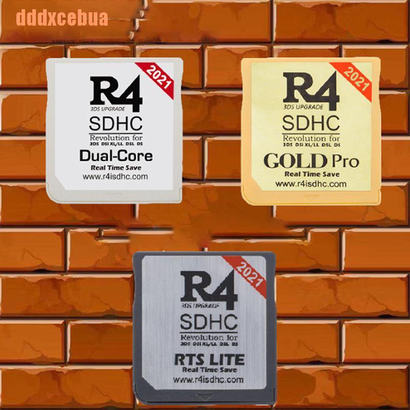 dddxcebua (~) SDHC De Ouro 2021 R4 Para DS/3DS/2DS/Revolution Cartucho Com Adaptador USB