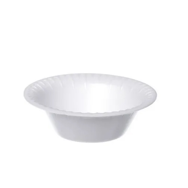 Kit 100 Cumbucas De Isopor Branco Tigela Caldos Bo