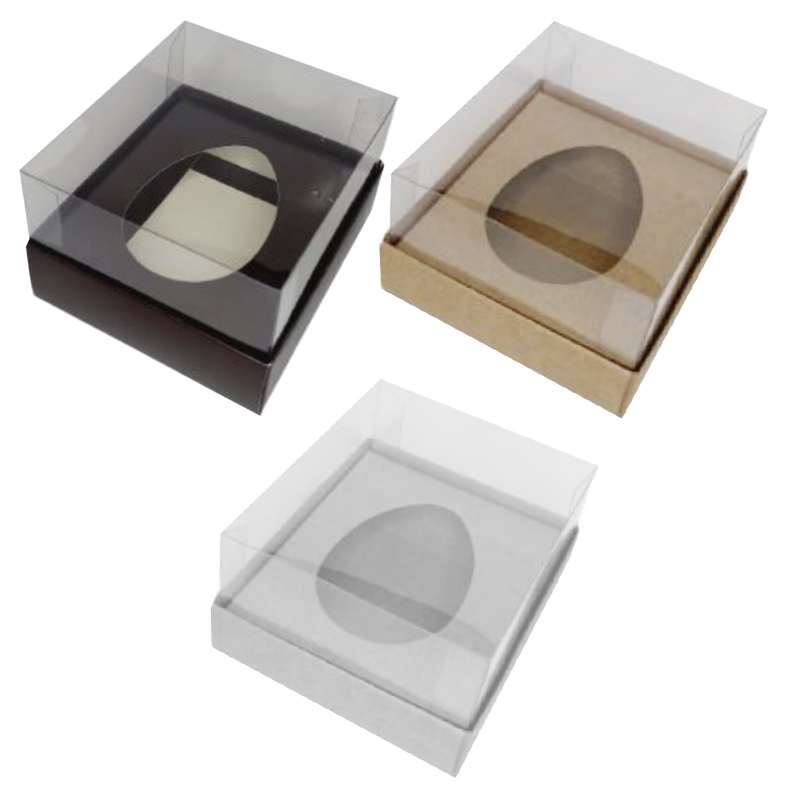 Caixa para Ovo de Colher 100g (11×12,7×7,5cm) – 05 – unidades – ASSK – Kafe Embalagens