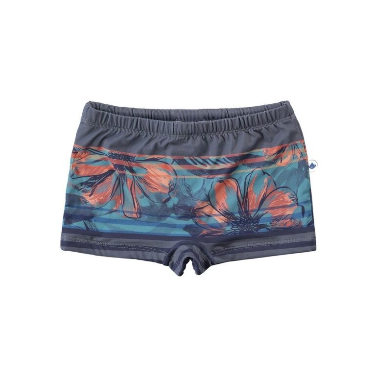 Sunga Boxer Infantil Verão Cinza Floral Malwee Co