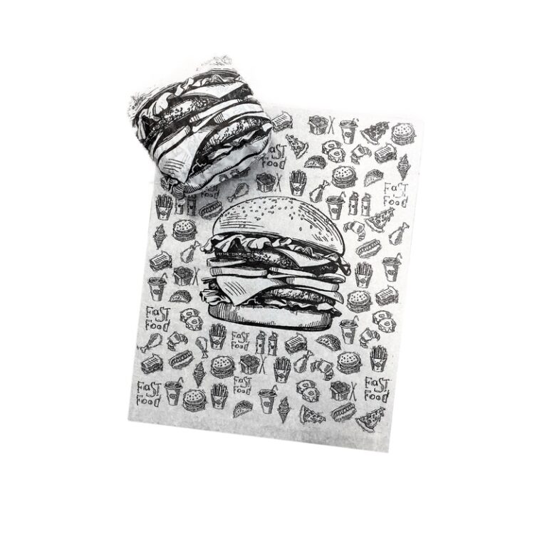 Papel Acoplado Para Lanche Hamburguer Hotdog 30