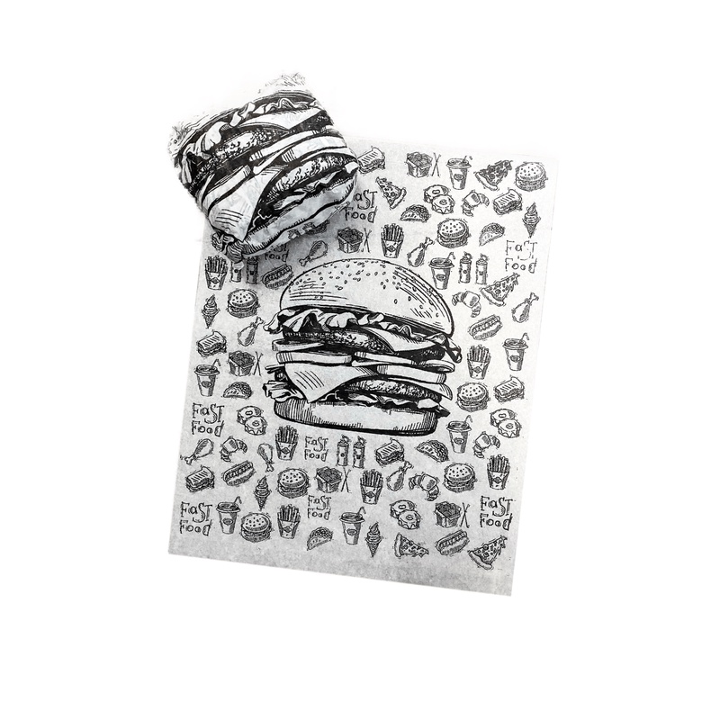 Papel Acoplado Para Lanche Hamburguer Hotdog 30×38 – c/1500