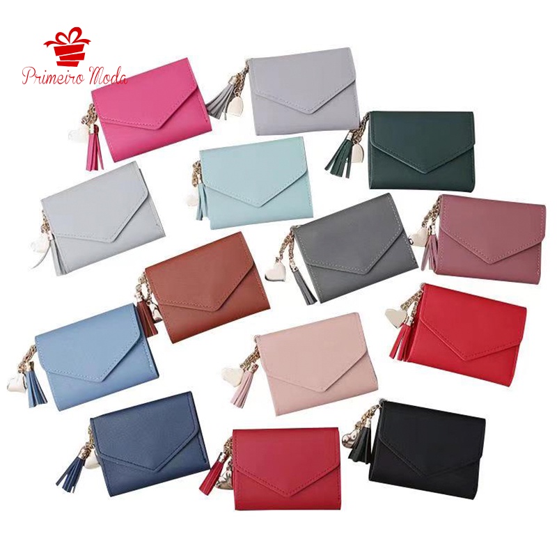 Carteira Feminina Com Franjas/Bolsa Porta-Cartões/Bolsa De Mão/Porta-Cartões