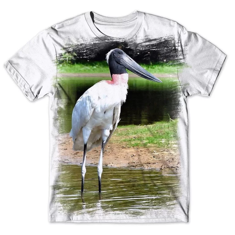Camisa Camiseta Masculina Ave Pássaro Tuiuiú Jab