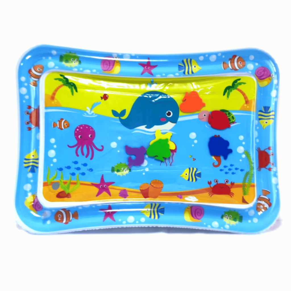 Tapete Infantil Inflável Água Sensorial Bebê Atividades Estimulação Tummy Time Seguro Divertido
