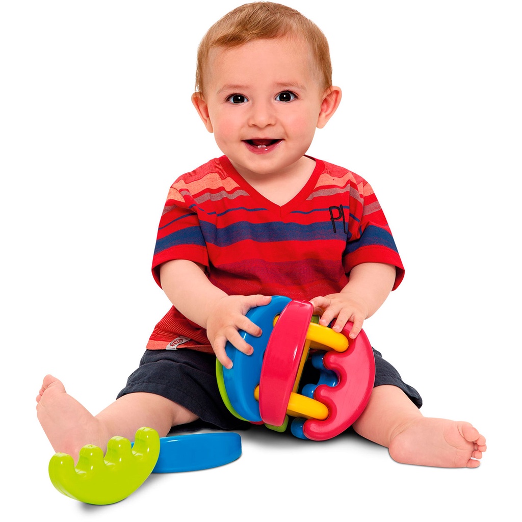 Bola Didática de Encaixar em Gomos – Brinquedo para Bebês Acima de 6 meses