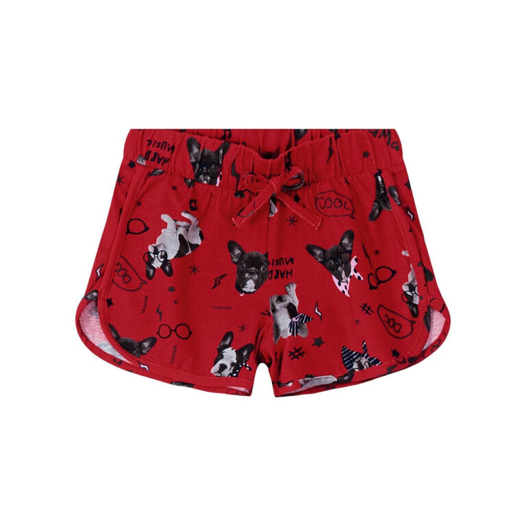 Short Infantil Menina Estampa Verão Confortável 