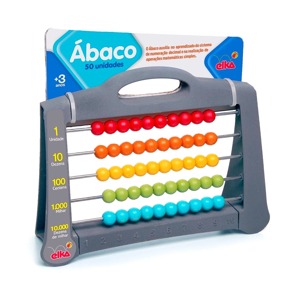 Abaco Escolar C/ 50 Bolinhas Pedagogico 1001 – Elka Brinquedos