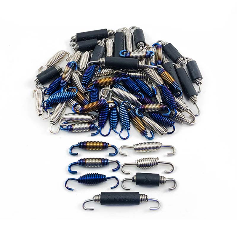 Molas De Escape Da Motocicleta De Aço Inoxidável Frente Tubo De Escape Ligação Do Meio Rotativo Mola