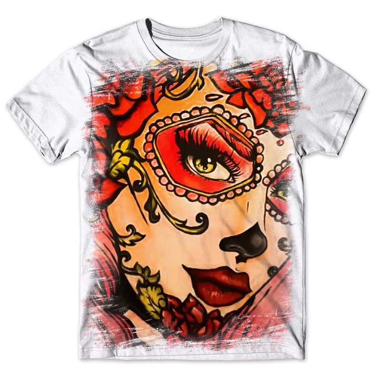 Camisa Camiseta Masculina Caveira Mexicana 1